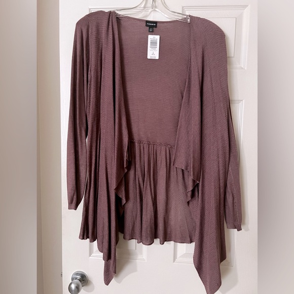 torrid Sweaters - NWT Torrid Drape Front Open Cardigan - Size 2